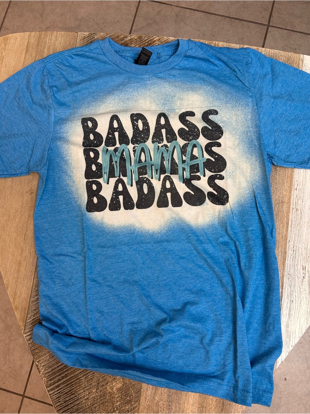 Gildan Blue 'Badass Mamas' Graphic Tee